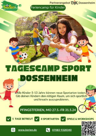 Read more about the article Erlebt das Sportabenteuer im Pfingstcamp! – Mit DJK Dossenheim Rabatt