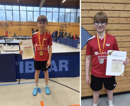 Matthis, Emil, Ela und Resa qualifizieren sich für die Verbandsrangliste – Matthis holt Gold in der Jungen U11