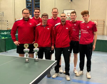 Erste und Zweite Mannschaft gewinnen den Regionspokal A und C – Ende März geht es weiter im Verbandspokal